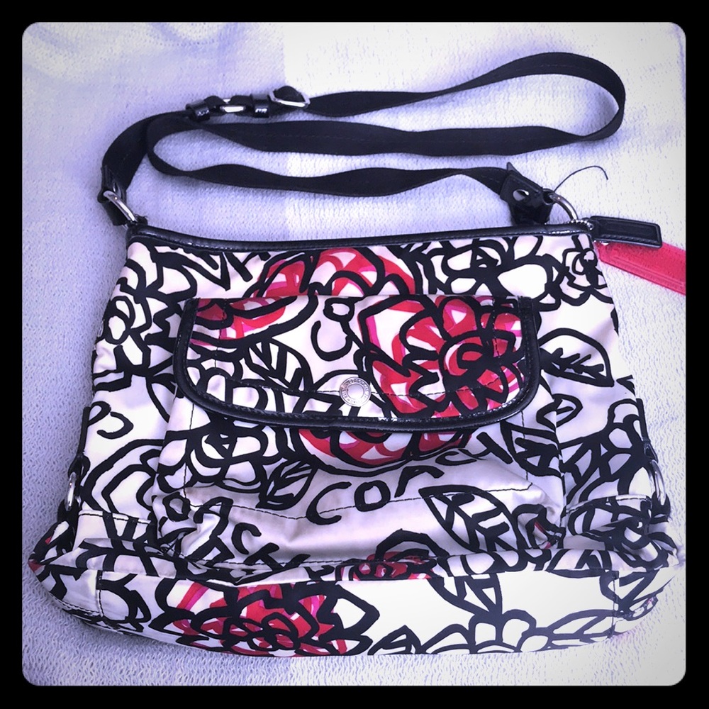 Coach poppy cross body purse